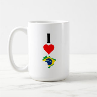 Lodrät I Kärlek Brasilien / I Hjärta Brasilien bra Kaffemugg