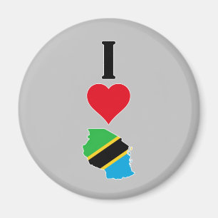 Lodrät I Kärlek Tanzania / I Hjärttanzania Magnet