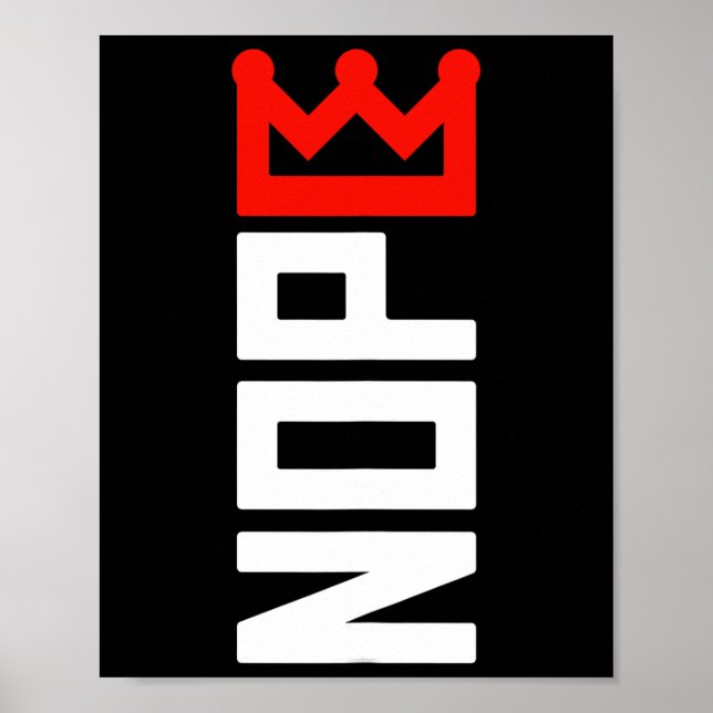 Lodrät Inget Kung-protesttecken Poster (Framsidan)