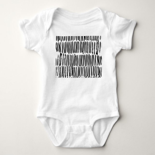 Lodrät Inslag: Hand-Drawn Seamless Stil. T Shirt (Framsida)