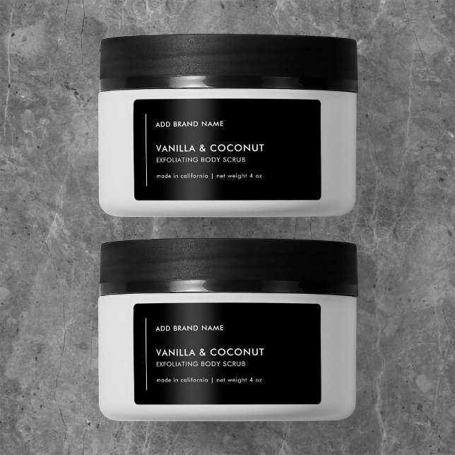 Lodrät Line Add Brand Anpassningsbar Färg Product  Adressetikett (Skapare uppladdad)