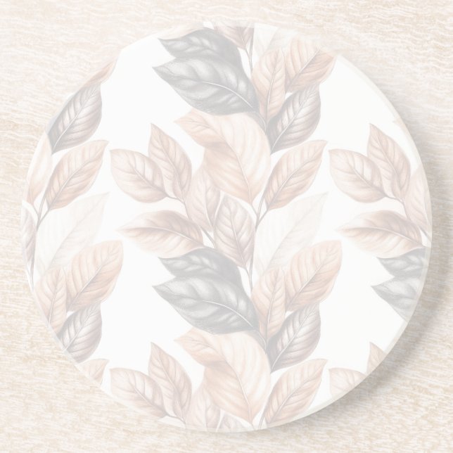 Lodrät Löv Design i Jorden Tones Underlägg (Framsidan)