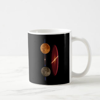 Lodrät Måne med Moonstreak Kaffemugg