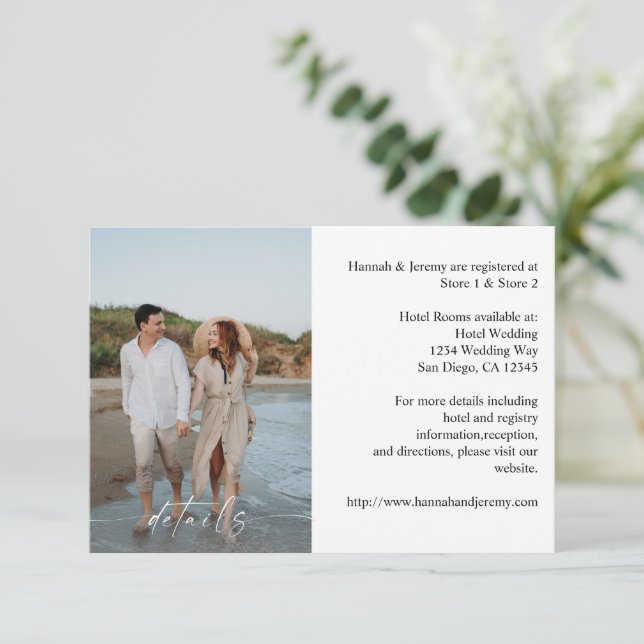 Lodrät MED Modet FOTO & Calligraphy 3 Tilläggskort (Stående Fram)