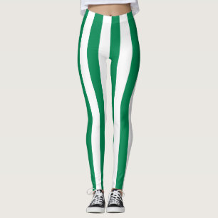 Lodrät Nigeria National Flagga Färg stripe Leggings