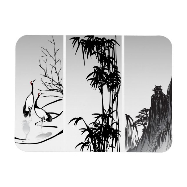 Lodrät Oriental Rulla Magnet (Horisontell)