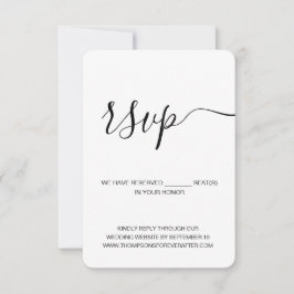 Lodrät på Bröllop webbplats med minimalistiskt res OSA Kort