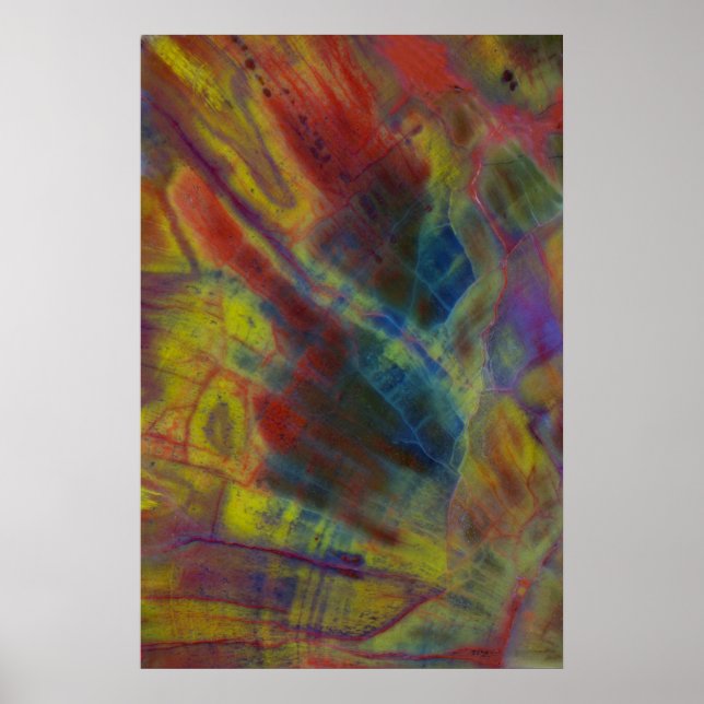 Lodrät Petrified Wood Poster (Framsidan)