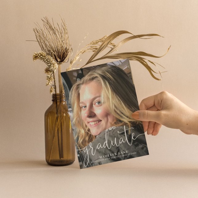 Lodrät Photo Studenten Card Meddelande (Skapare uppladdad)