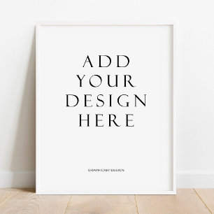 Lodrät Poster utskrift Ladda upp designen