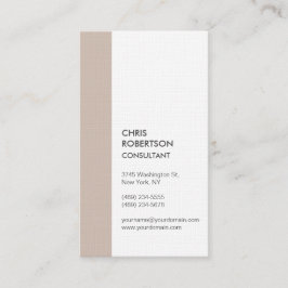 Lodrät Premium Linen - minimalistisk modern Visitkort