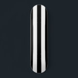 Lodrät Rand Black and White Stripe Mini Skateboard Bräda 18,5 Cm<br><div class="desc">Lodrät Rand - svart och vitt stripe mönster.</div>