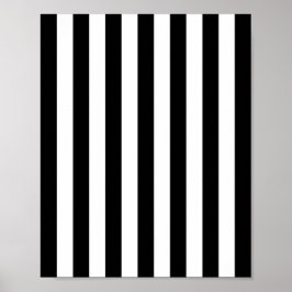Lodrät Rand Black and White Stripe Poster