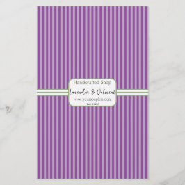 Lodrät Rand Lavendar Soap Wrap Papprare Lakan