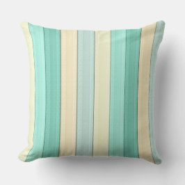 lodrät rand Pastel Mint Peach geometrisk Kudde