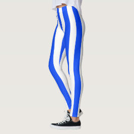 Lodrät Rand Sailor Blue & White Mönster Leggings