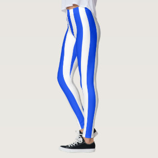 Lodrät Rand Sailor Blue & White Mönster Leggings