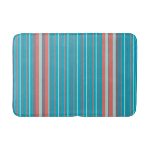 Lodrät Rand Turquise Bath Mat Badrumsmatta