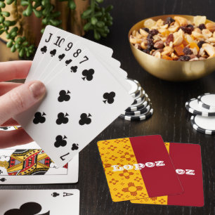Lodrät Rand Zia Sol Red Gult New mexico Casinokort