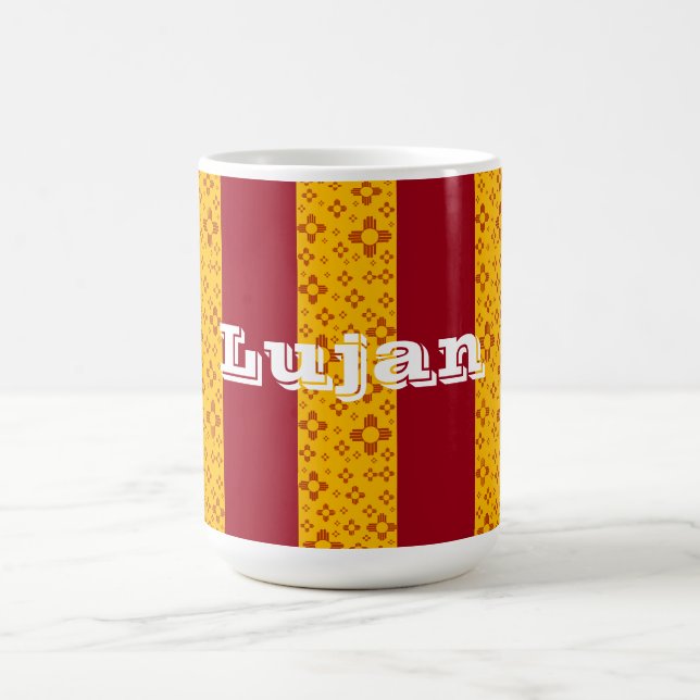 Lodrät Rand Zia Sol Red Gult New mexico Kaffemugg (Center)