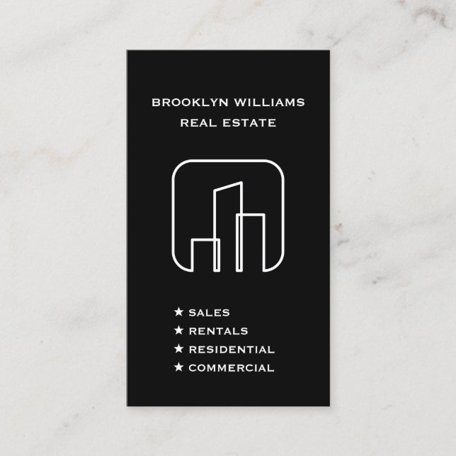 Lodrät Realtor Real Gods Agent Social Visitkort (Framsida)