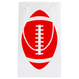 Lodrät Red Football Gift Bag för spelare eller trä