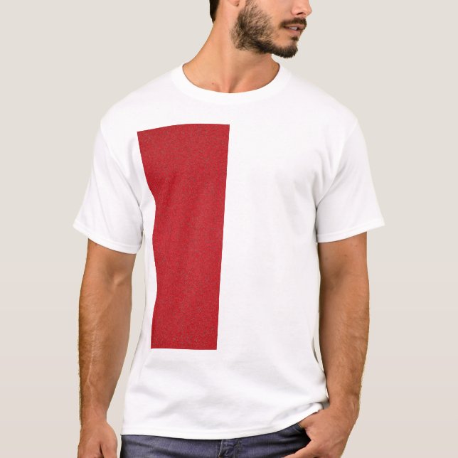 Lodrät Red Noise accent T-Shirt - Anpassade (Framsida)