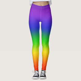 Lodrät Regnbåggradient Leggings