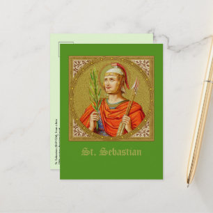 Lodrät Saint Sebastian (SNV 24) (Square Image) Vykort