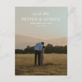 Lodrät Skriptteckensnitt Foto Spara datum vykort