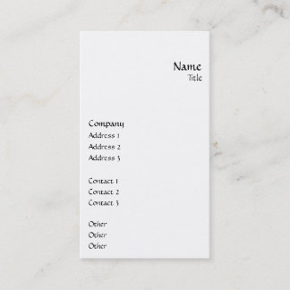 Lodrät slätar visitkort