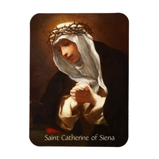 Lodrät St. Catherine of Siena (Franceschini) Magnet (Vertikal)