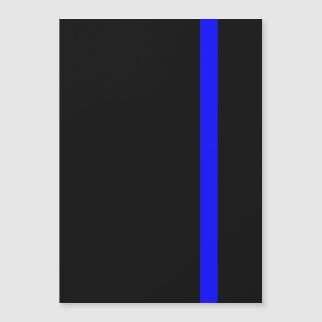 Lodrät Stil med den symboliska tunna blå linjen (Framsida)