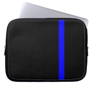 Lodrät Svart med det blå tunna Symbolik Laptop Fodral