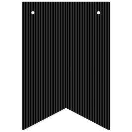 Lodrät Svart och rökig svart, smal Rand Vimplar