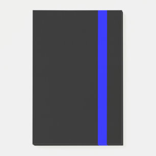 Lodrät Symbolisk tunn blå linje Post-it Block