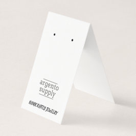 Lodrät Tält-avläsningskort med bild vid Grund Visitkort