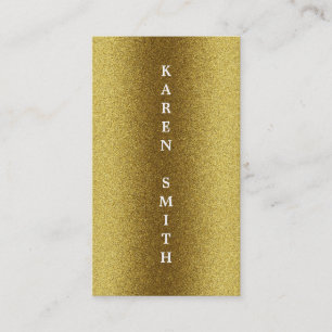 Lodrät Text Modern Guld Glitter Stil Visitkort