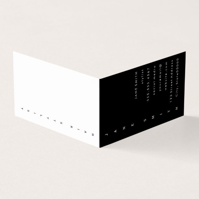 Lodrät Textdesign Visitkort (Utsida)