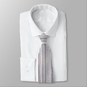 Lodrät Thin Streck Lila och Grönt Slips