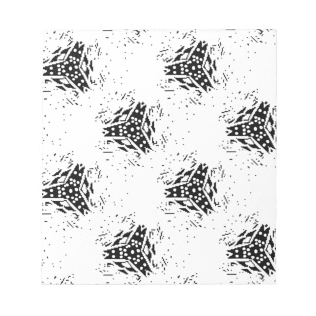 Lodrät, träkol, magnetiskt Anteckningsblock från D (Framsida)