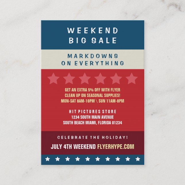 Lodrät V6 för marknadsföring för Sale för lager Visitkort (Framsida)