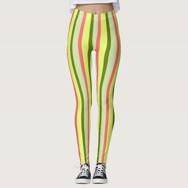 Lodrät Watermelon Rand Classic leggings (Framsida)