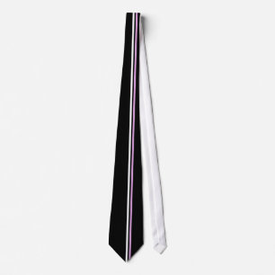 Lodrät White and Plum Rand on Black Necktie Slips