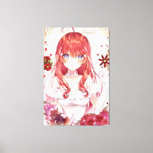 lodräts animflickor Premium Wrapped Canvas Gloss)