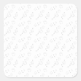 Lodräts design åtta fyrkantigt klistermärke