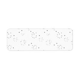 Lodräts design åtta returadress etikett