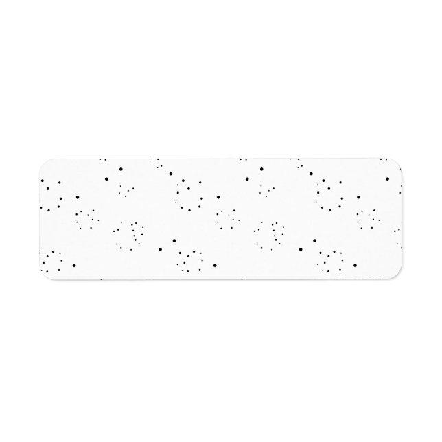 Lodräts design åtta returadress etikett (Framsidan)