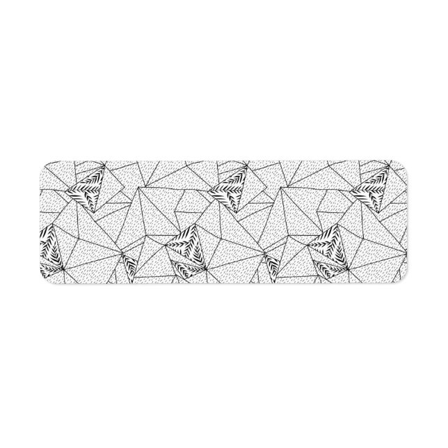 lodräts design en hundra två returadress etikett (Framsidan)