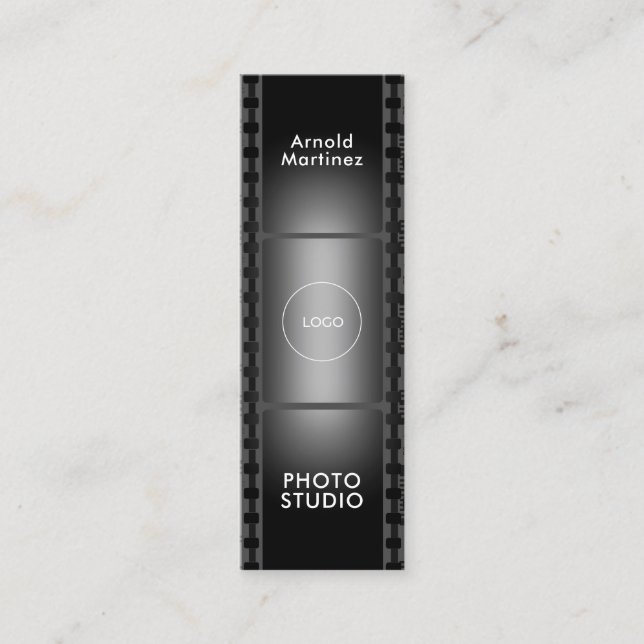 Lodräts filmband  mini visitkort (Framsida)